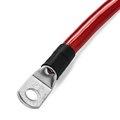Spartan Power Single Red 1 ft 4 AWG Battery Cable with 5/16" Ring Terminals SINGLERED1FT4AWGCBL56